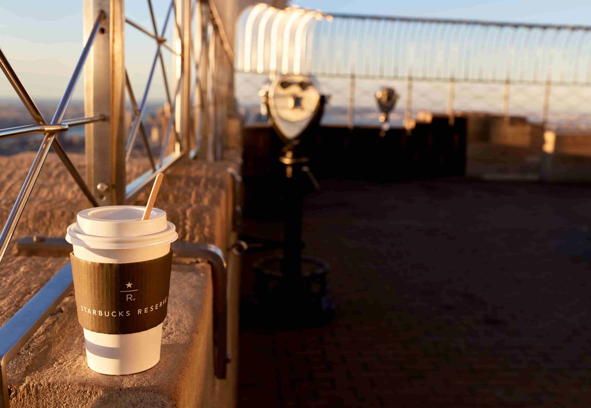 The Starbucks Reserve Sunrise Experience at the Empire State Building