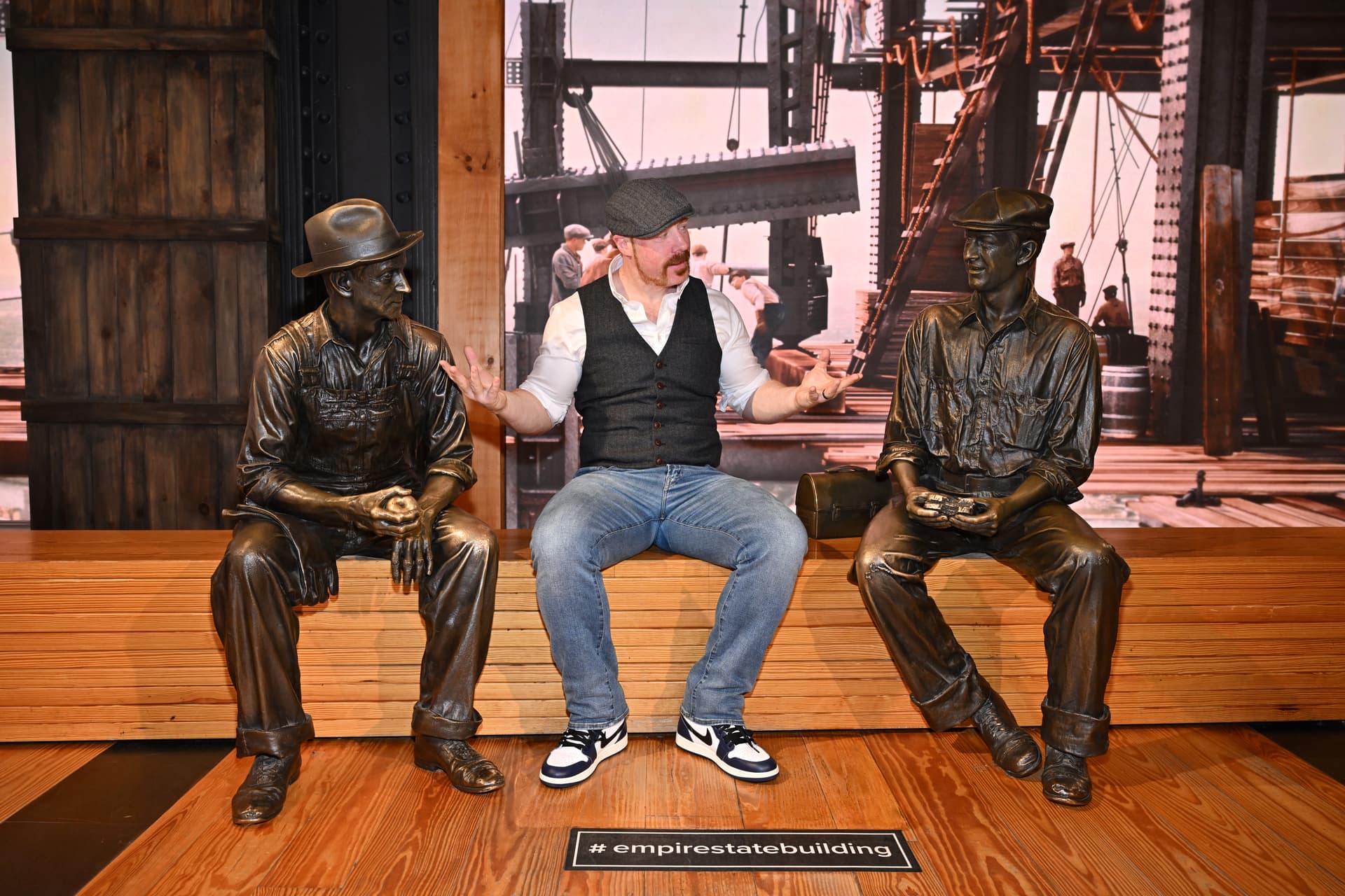 Sheamus at the Construction exhibit