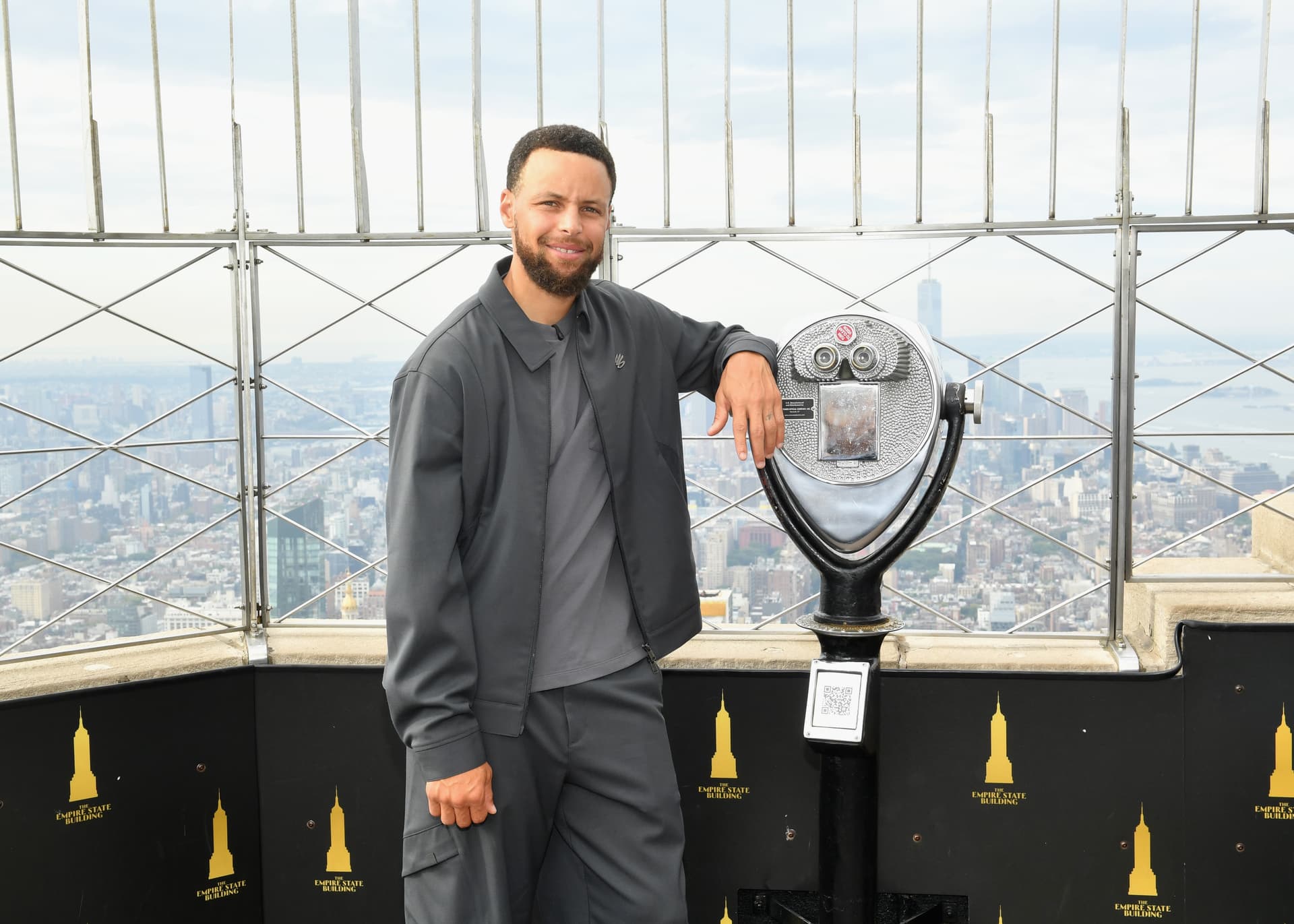 Stephen Curry on the 86th Floor Observation Deck