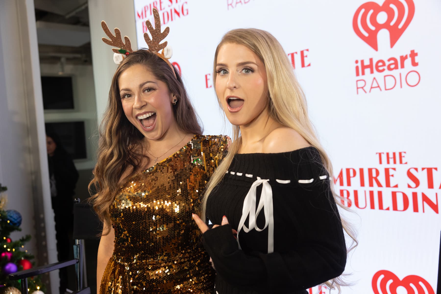 Meghan Trainor and Crystal Rosas at the Q&A