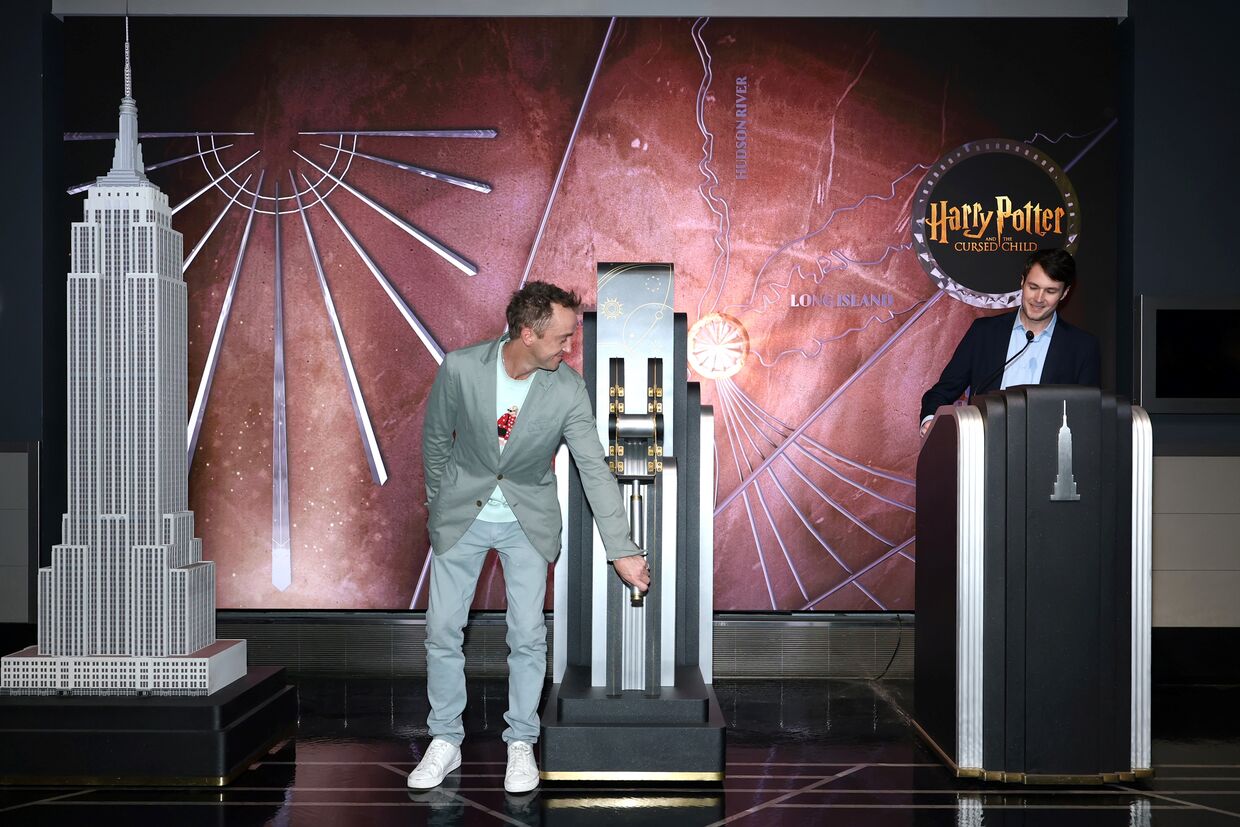 Tom Felton lights the Empire State Building