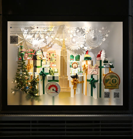 Elf x ESB Fifth Avenue Lobby Windows