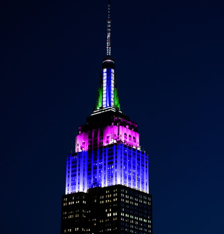 Empire State Building will shine in blue, pink, green, and white to honor Outward Bound