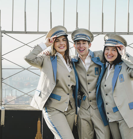 Scan the Empire State Building Observatory's QR codes for fun facts about the building